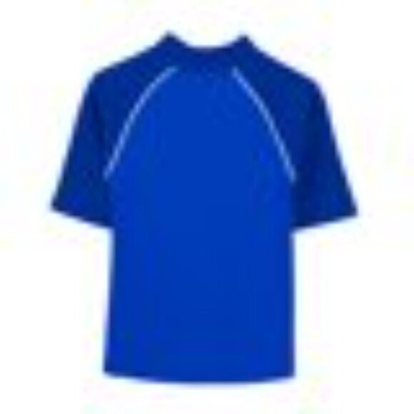 Tuga Boys Offshore S/S Rash Guard (UPF 50+), High Sea Blue, 12/18 mos - Picture 2 of 2